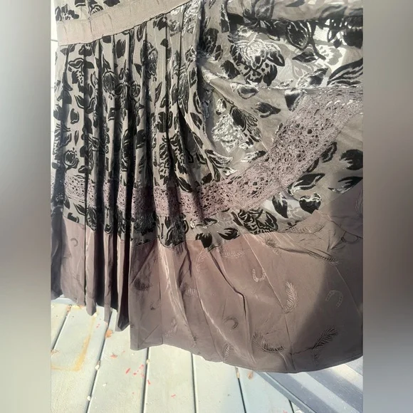 Coach Black Floral lace and velvet Maxi Dress - Picture 14 of 17